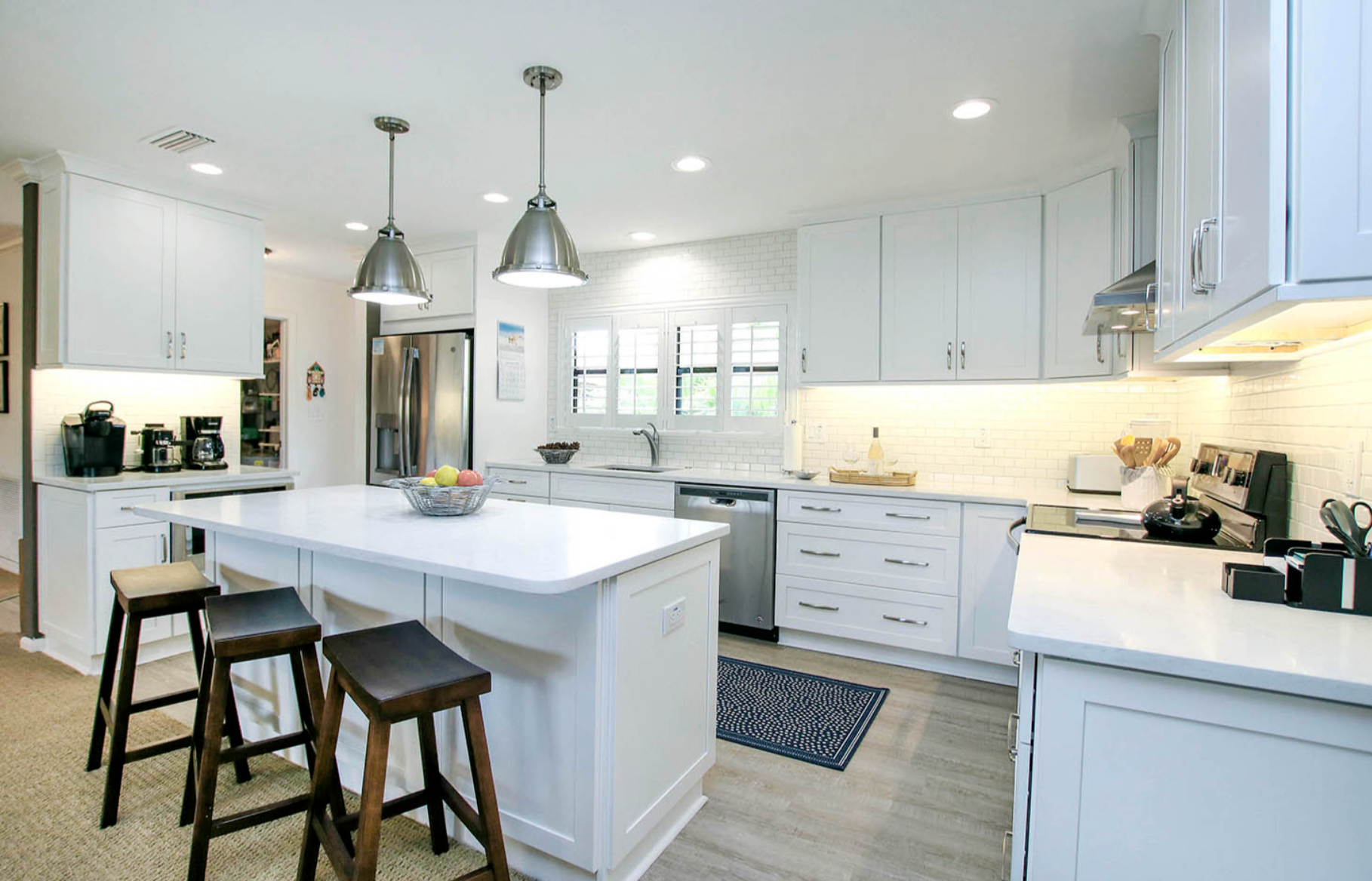 Blind Pass Beauty — bright kitchen with coastal cabinetry